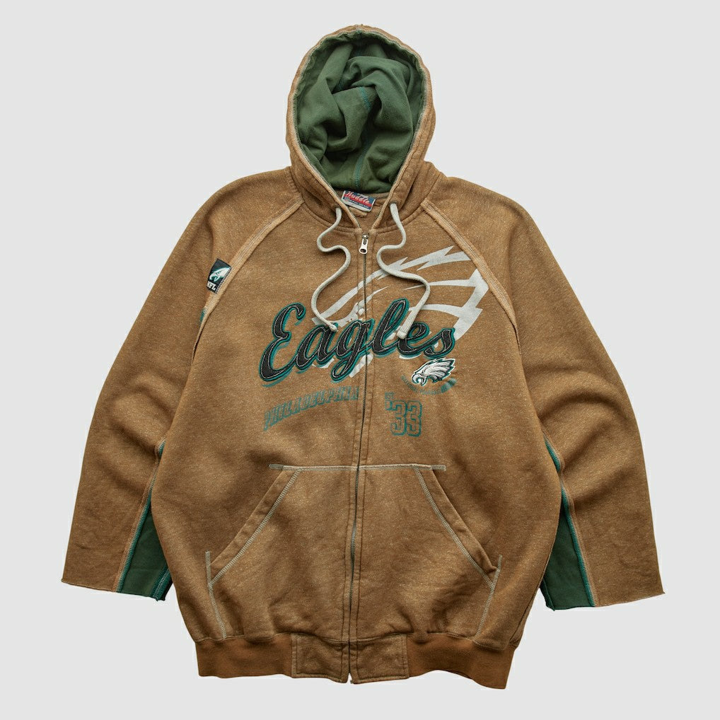 Philadelphia Eagles NFL 2010s Hooded Full Zip Sweatshirt - Clay Vintage - Fanatics