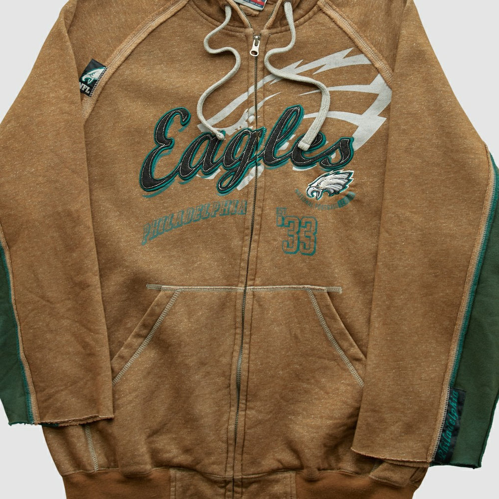 Philadelphia Eagles NFL 2010s Hooded Full Zip Sweatshirt - Clay Vintage - Fanatics