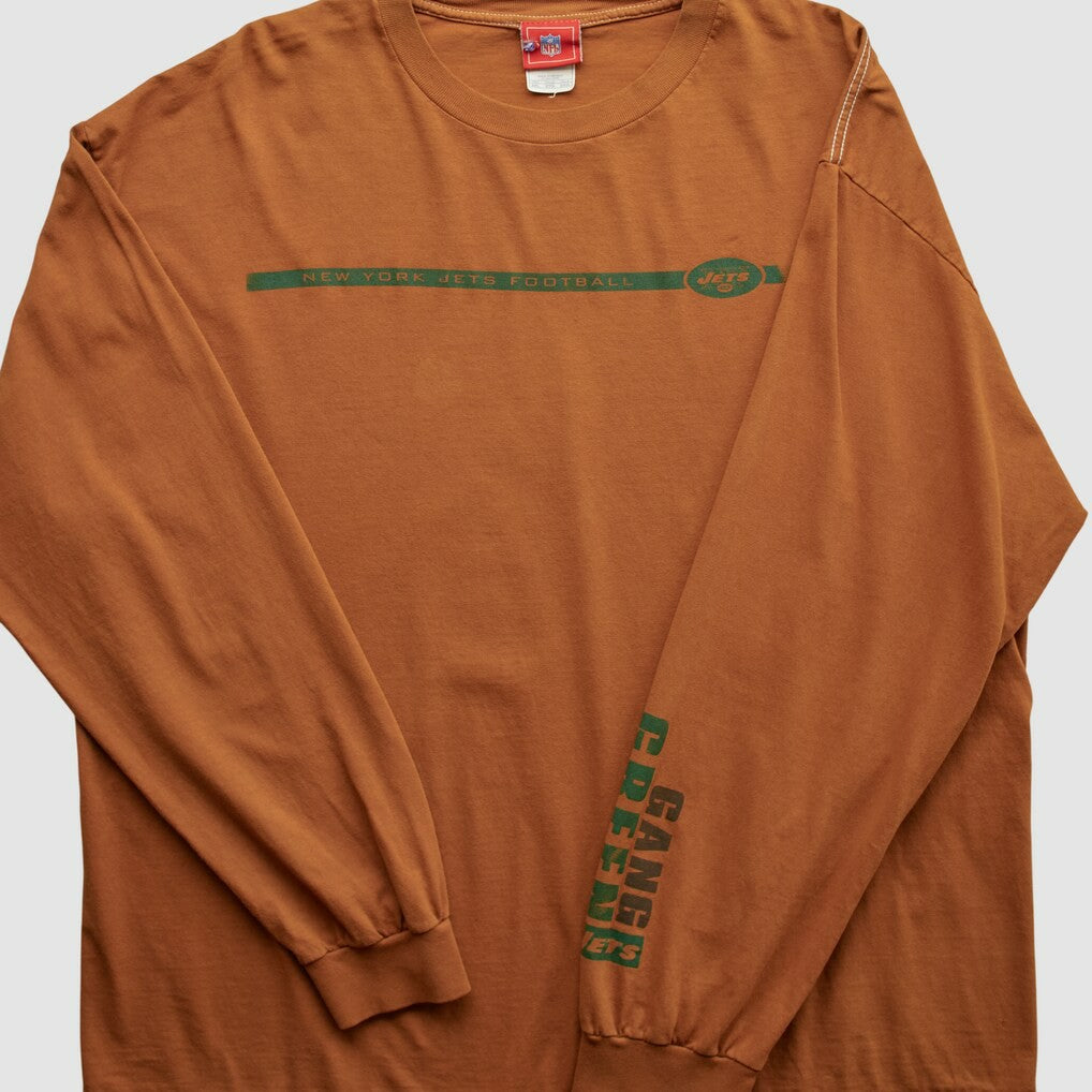New York Jets NFL 2000s Long Sleeve T-shirt - Clay Vintage - Fanatics