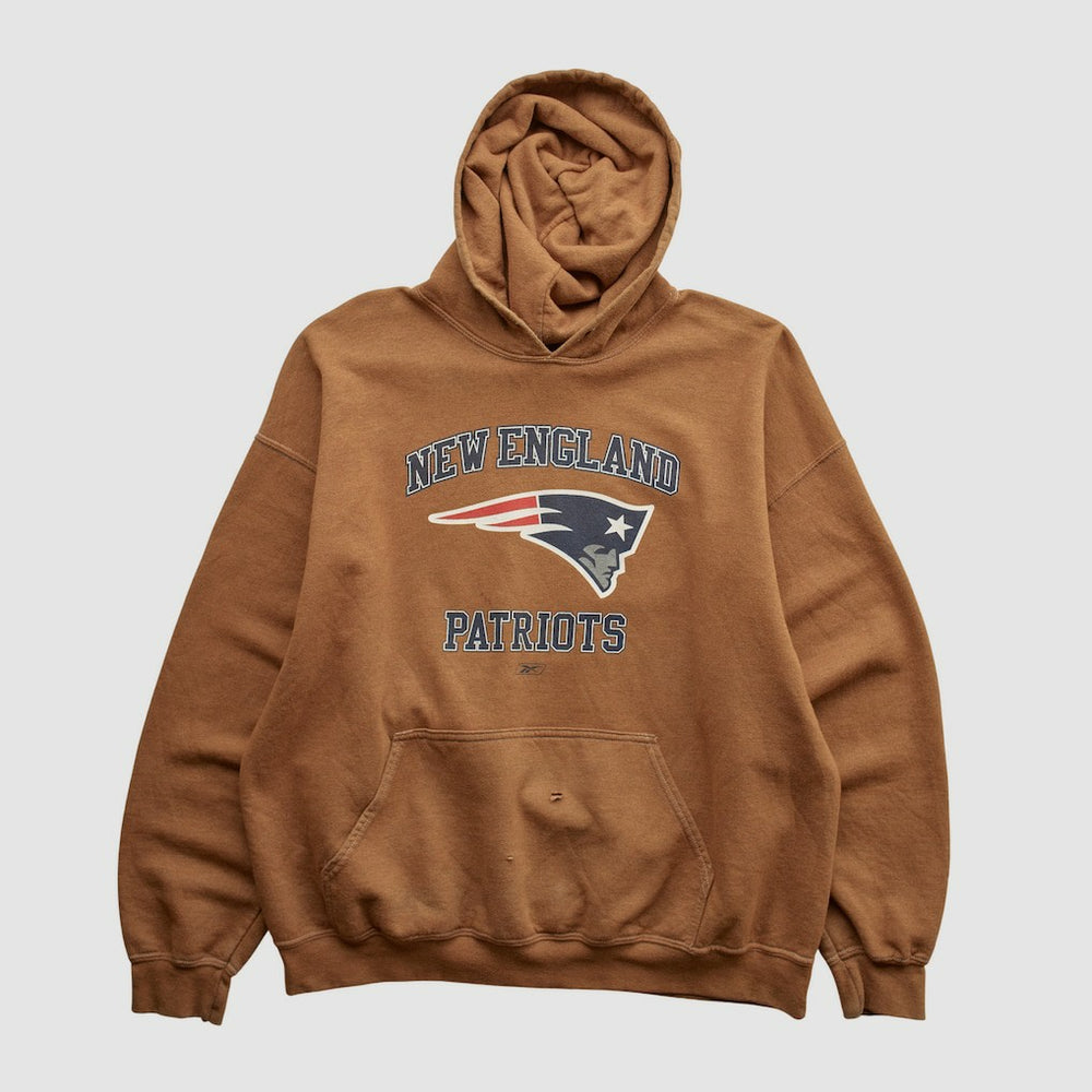 New England Patriots NFL 2000s Hooded Pullover Sweatshirt - Clay Vintage - Fanatics
