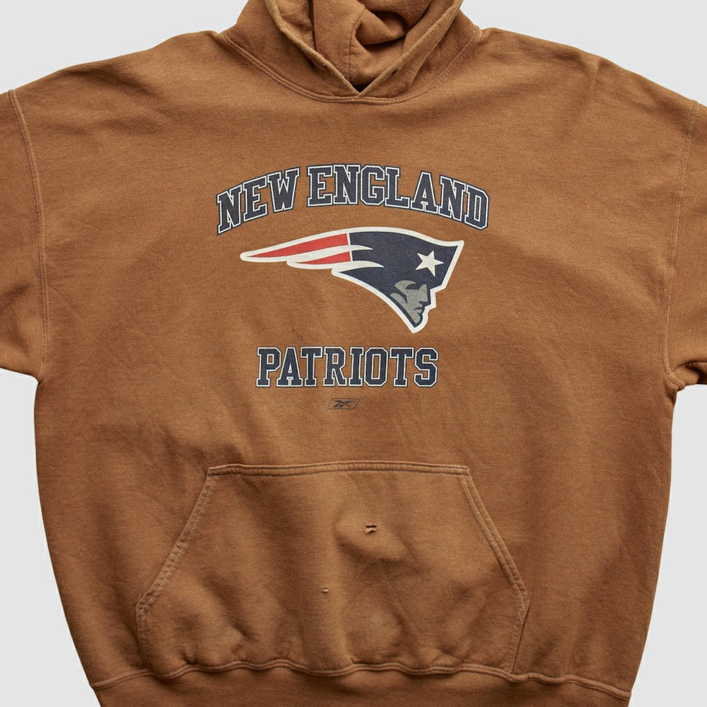New England Patriots NFL 2000s Hooded Pullover Sweatshirt - Clay Vintage - Fanatics