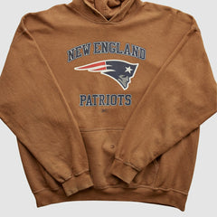 New England Patriots NFL 2000s Hooded Pullover Sweatshirt - Clay Vintage - Fanatics
