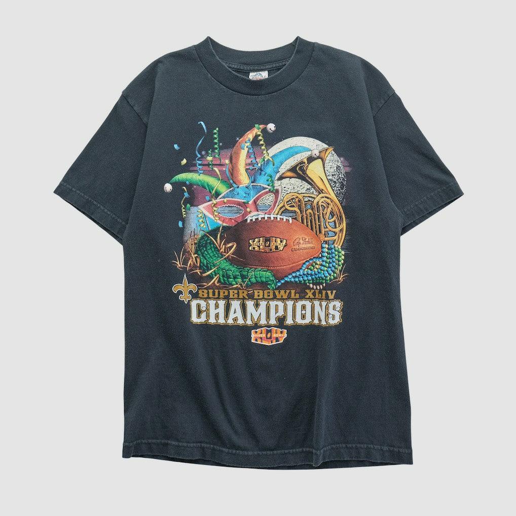 New Orleans Saints Alstyle 2010 T-shirt - Black Vintage - Fanatics
