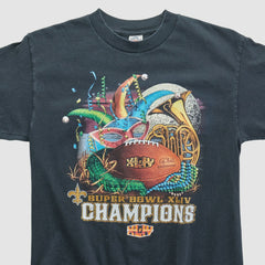 New Orleans Saints Alstyle 2010 T-shirt - Black Vintage - Fanatics