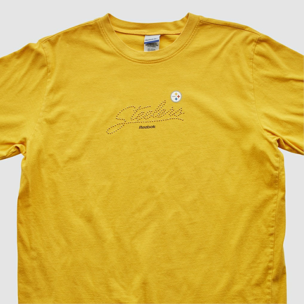 Pittsburgh Steelers Reebok 2000s T-shirt - Yellow Vintage - Fanatics