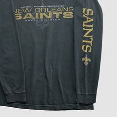 New Orleans Saints NFL 2010s Long Sleeve T-shirt - Black Vintage - Fanatics