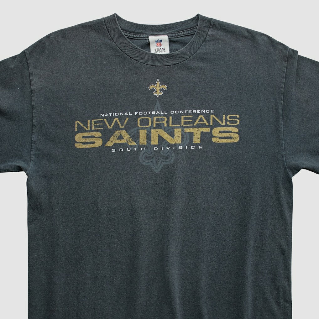 New Orleans Saints NFL 2010s Long Sleeve T-shirt - Black Vintage - Fanatics