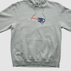 New England Patriots Reebok 2000s Hooded Pullover Sweatshirt - Heather Gray Vintage - Fanatics