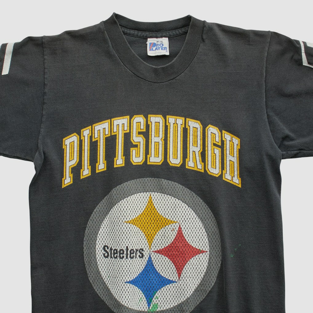 Pittsburgh Steelers Pro Player 90s T-shirt - Black Vintage - Fanatics