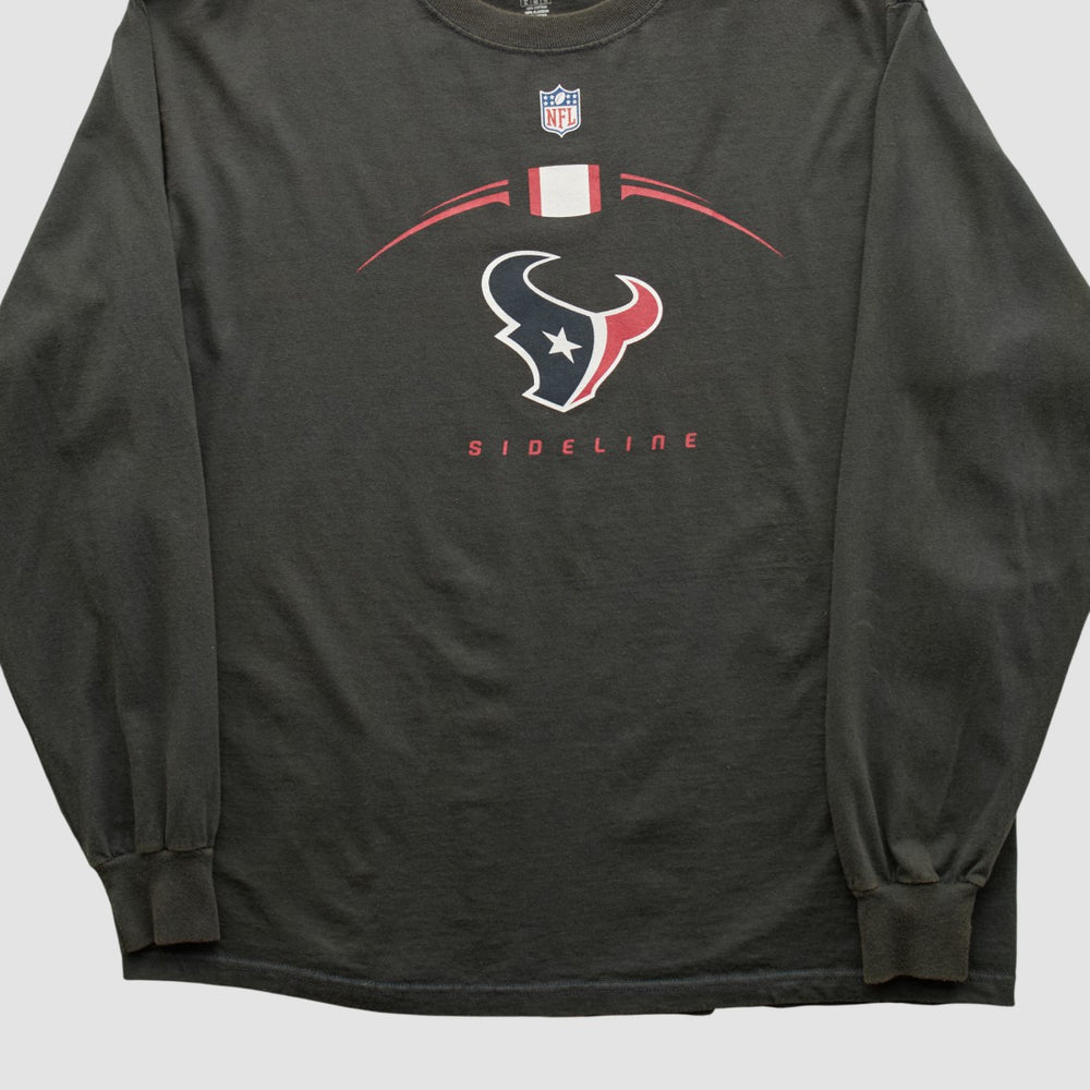 Houston Texans Reebok 2000s Long Sleeve T-shirt - Black Vintage - Fanatics