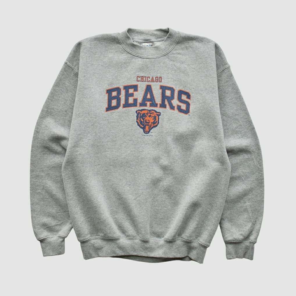Chicago Bears Gildan 1999 Pullover Sweatshirt - Heather Gray - Yth L Real Vintage - Fanatics