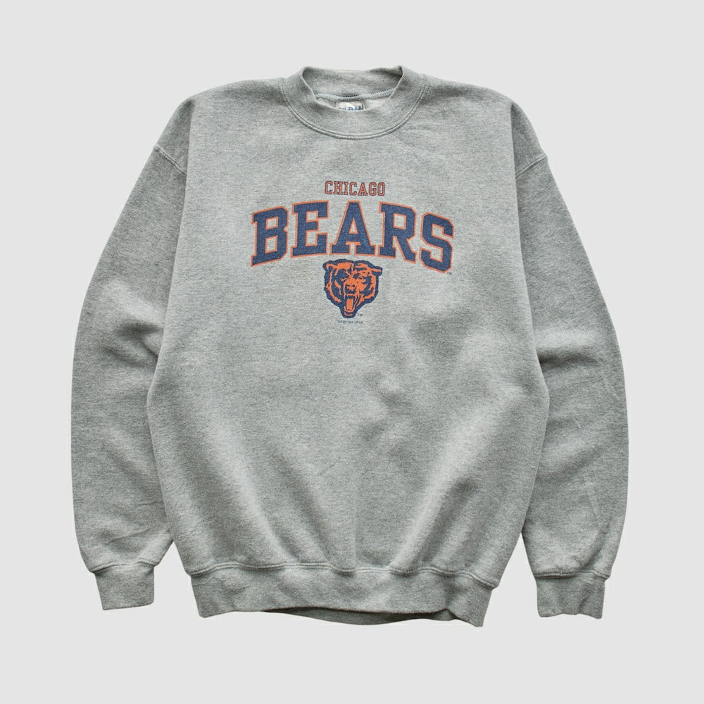 Chicago Bears Gildan 1999 Pullover Sweatshirt - Heather Gray - Yth L Real Vintage - Fanatics