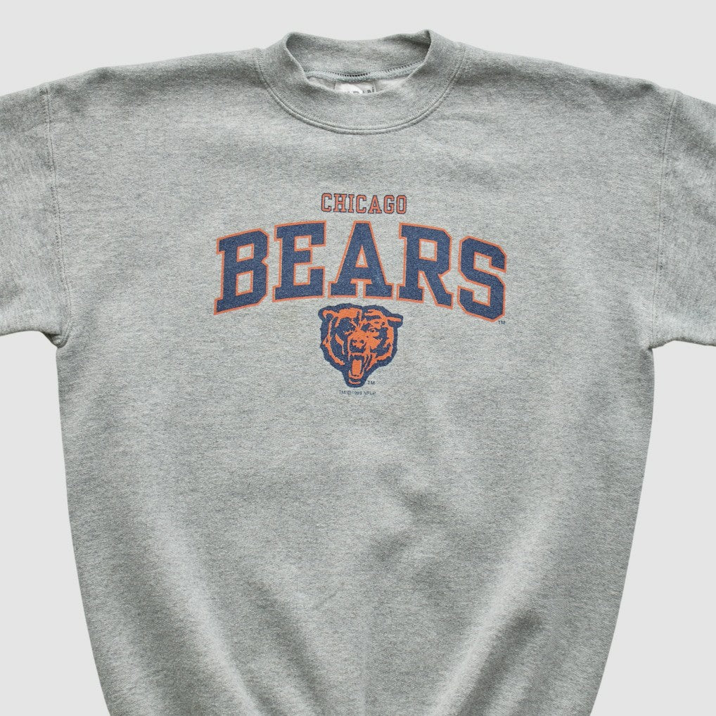 Chicago Bears Gildan 1999 Pullover Sweatshirt - Heather Gray - Yth L Real Vintage - Fanatics