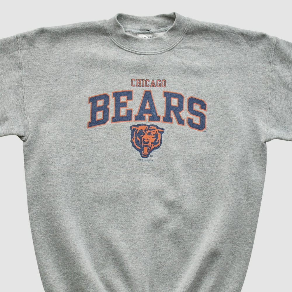 Chicago Bears Gildan 1999 Pullover Sweatshirt - Heather Gray - Yth L Real Vintage - Fanatics