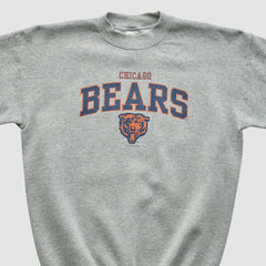 Chicago Bears Gildan 1999 Pullover Sweatshirt - Heather Gray - Yth L Real Vintage - Fanatics