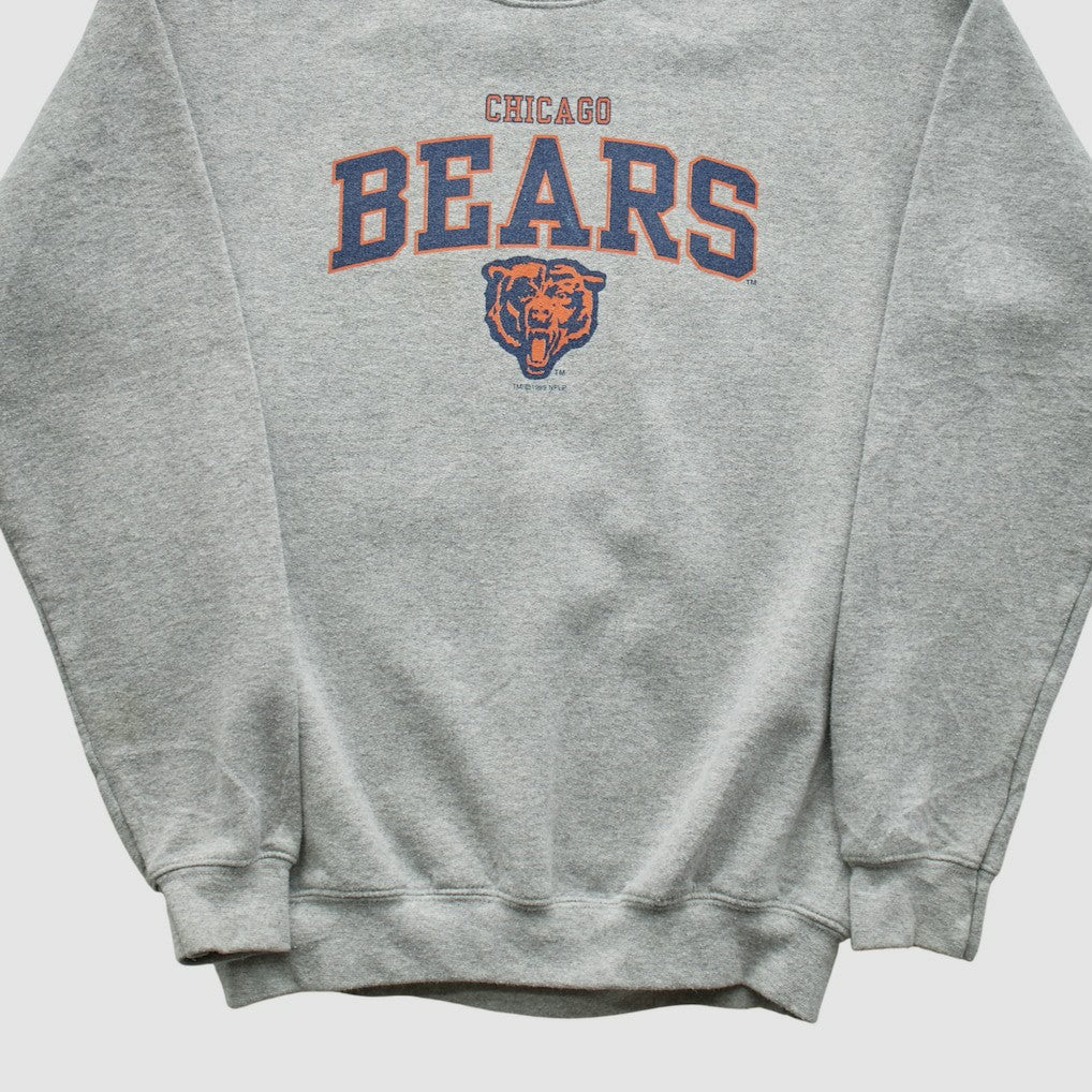 Chicago Bears Gildan 1999 Pullover Sweatshirt - Heather Gray - Yth L Real Vintage - Fanatics
