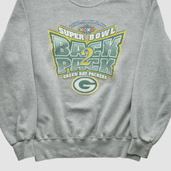 Green Bay Packers Champion 1998 Pullover Sweatshirt - Heather Gray Vintage - Fanatics