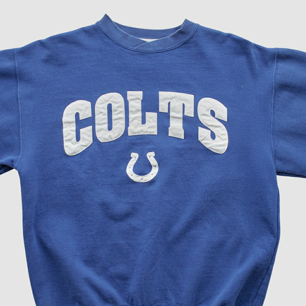 Indianapolis Colts Champion 2000s Pullover Sweatshirt - Blue Vintage - Fanatics