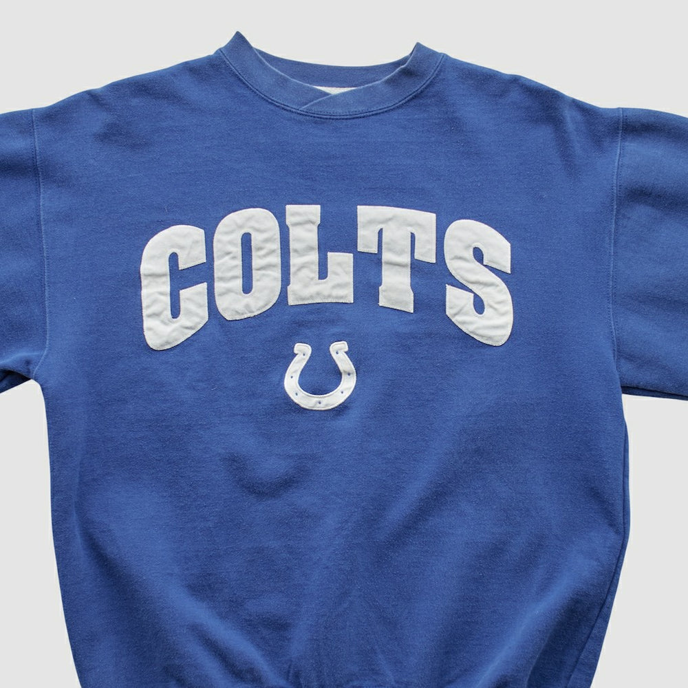 Indianapolis Colts Champion 2000s Pullover Sweatshirt - Blue Vintage - Fanatics