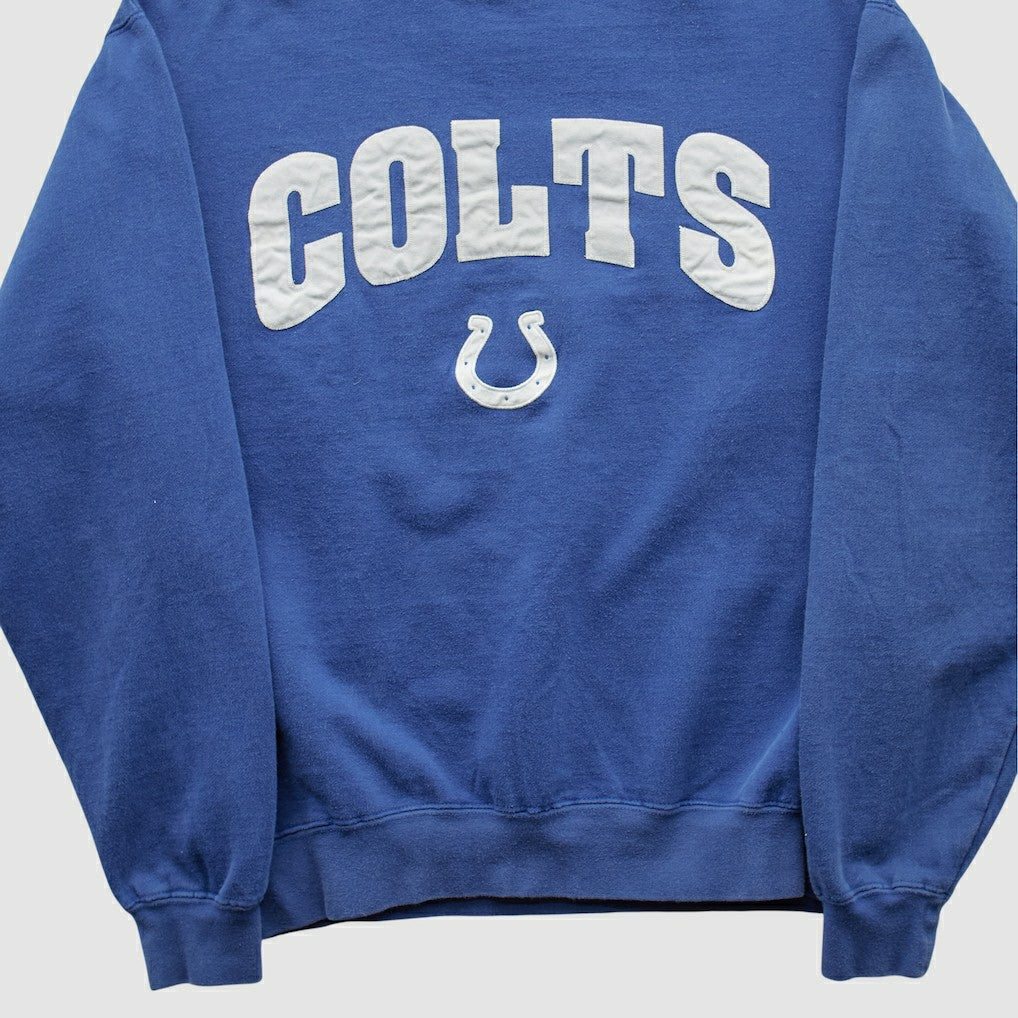 Indianapolis Colts Champion 2000s Pullover Sweatshirt - Blue Vintage - Fanatics