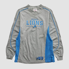 Detroit Lions NFL 2000s Long Sleeve T-shirt - Heather Gray Vintage - Fanatics