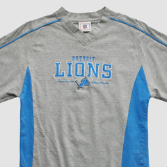 Detroit Lions NFL 2000s Long Sleeve T-shirt - Heather Gray Vintage - Fanatics