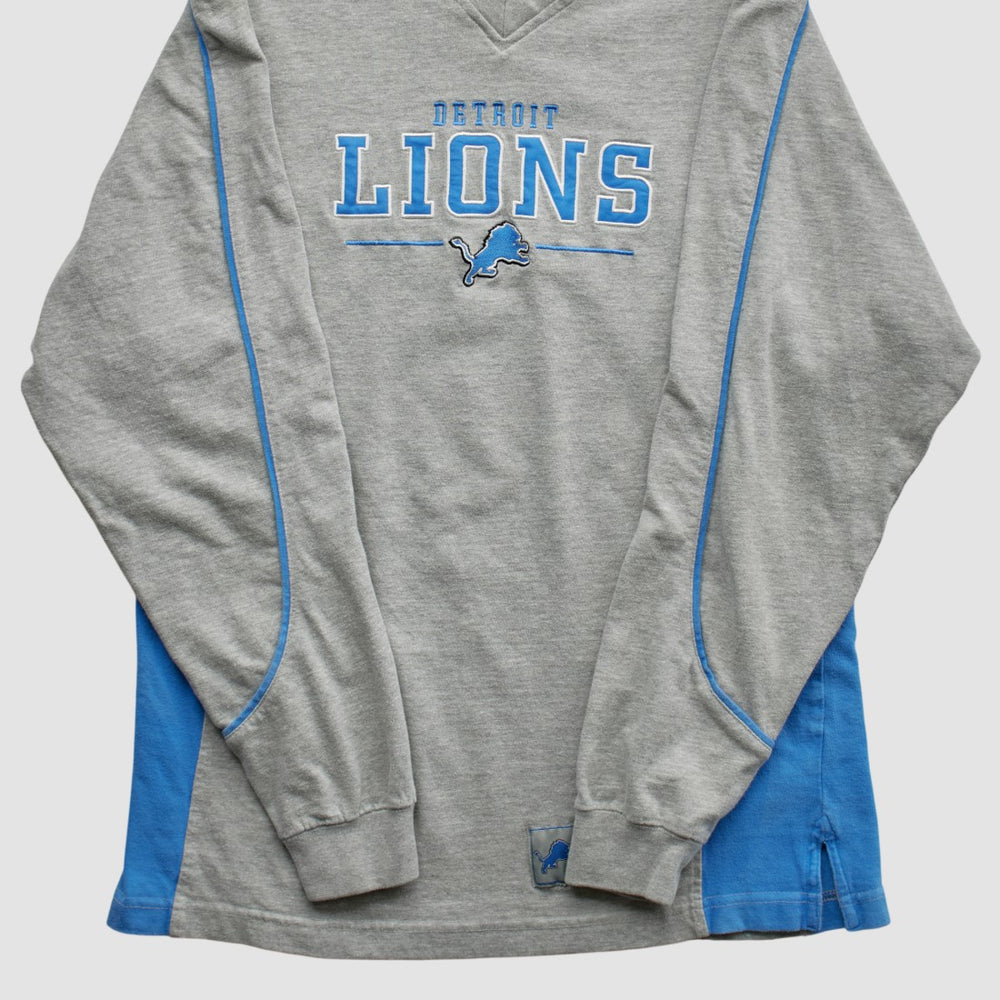 Detroit Lions NFL 2000s Long Sleeve T-shirt - Heather Gray Vintage - Fanatics