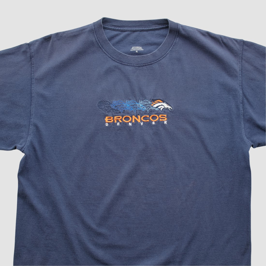 Denver Broncos 2000s T-shirt - Navy Vintage - Fanatics