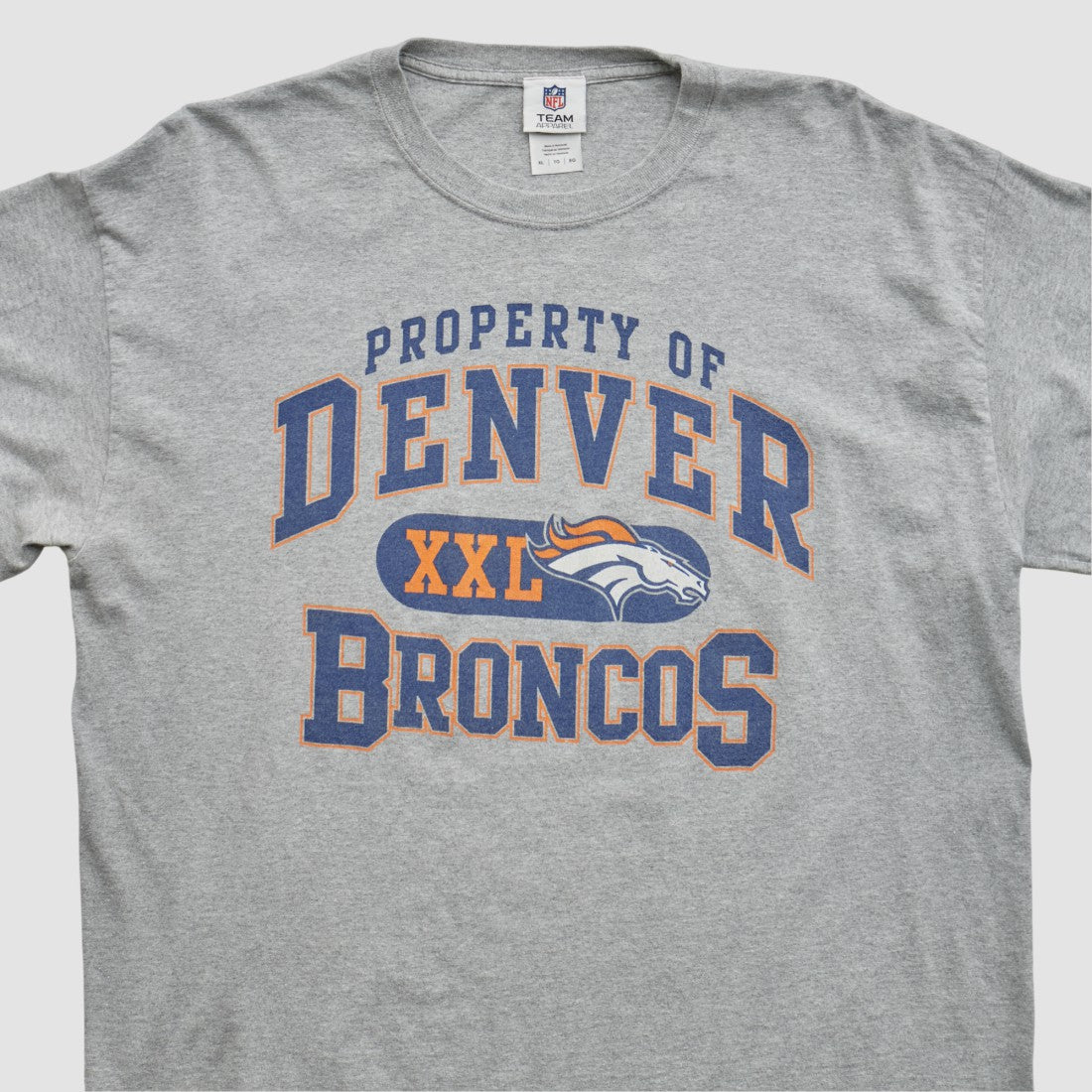 Denver Broncos NFL 2010s Long Sleeve T-shirt - Heather Gray Vintage - Fanatics