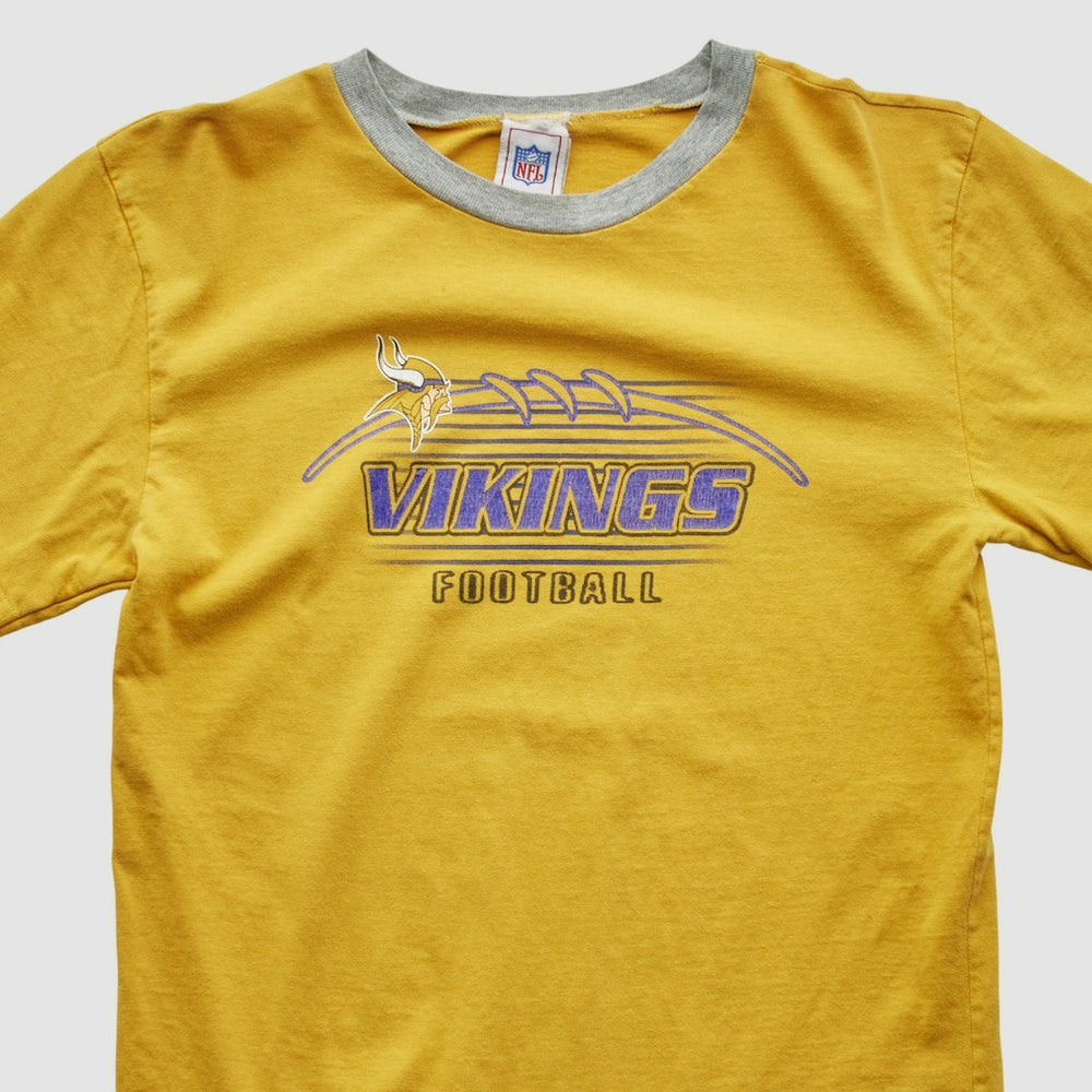 Minnesota Vikings NFL 2000s Long Sleeve T-shirt - Yellow - Yth L Real Vintage - Fanatics