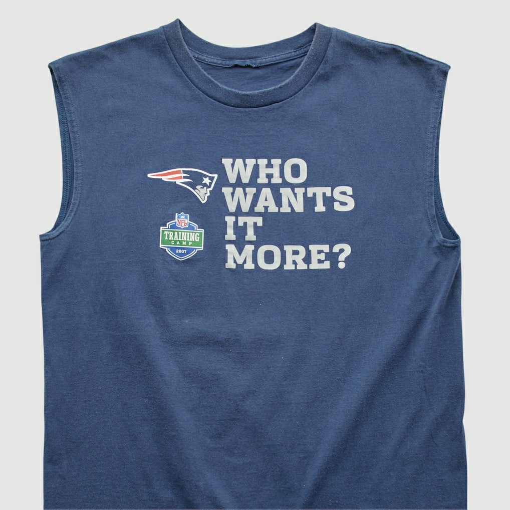 New England Patriots 2007 Tank - Navy Vintage - Fanatics