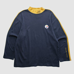 Pittsburgh Steelers Reebok 2000s Long Sleeve T-shirt - Black Vintage - Fanatics