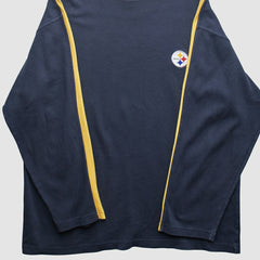 Pittsburgh Steelers Reebok 2000s Long Sleeve T-shirt - Black Vintage - Fanatics