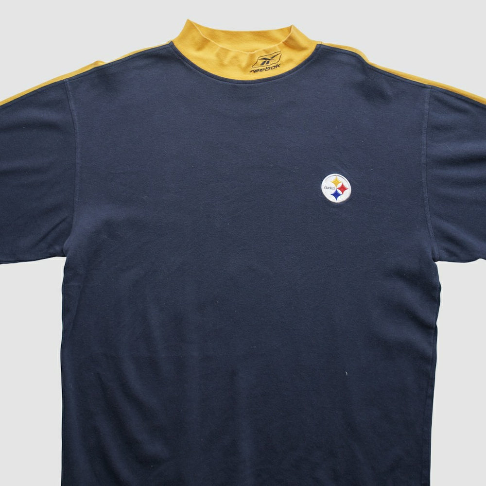 Pittsburgh Steelers Reebok 2000s Long Sleeve T-shirt - Black Vintage - Fanatics