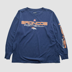 Denver Broncos NFL 2010s Long Sleeve T-shirt - Navy Vintage - Fanatics