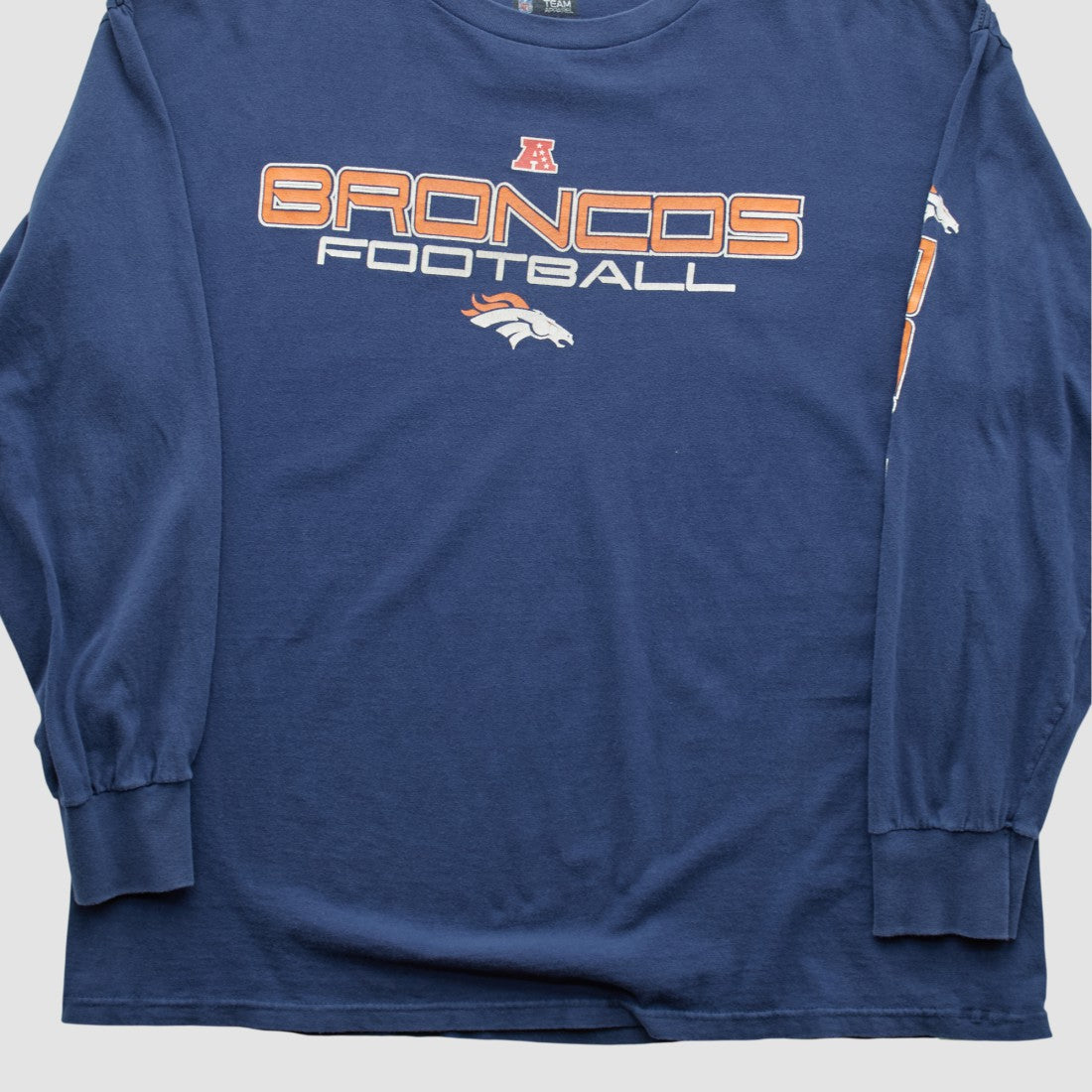 Denver Broncos NFL 2010s Long Sleeve T-shirt - Navy Vintage - Fanatics