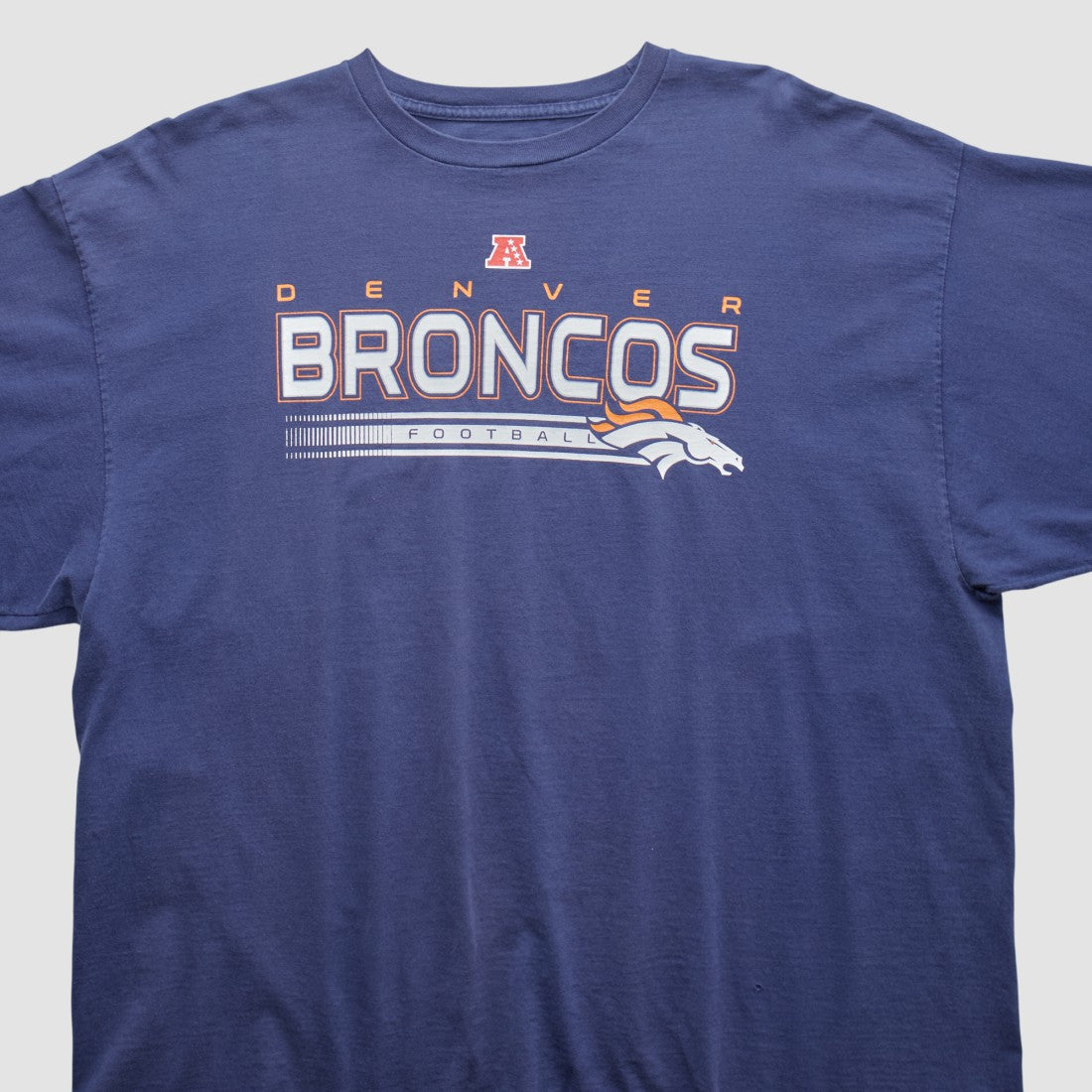 Denver Broncos NFL 2000s Long Sleeve T-shirt - Navy Vintage - Fanatics