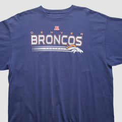 Denver Broncos NFL 2000s Long Sleeve T-shirt - Navy Vintage - Fanatics
