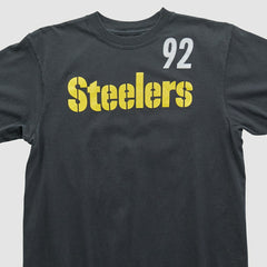 Pittsburgh Steelers Reebok 2000s T-shirt - Black Vintage - Fanatics