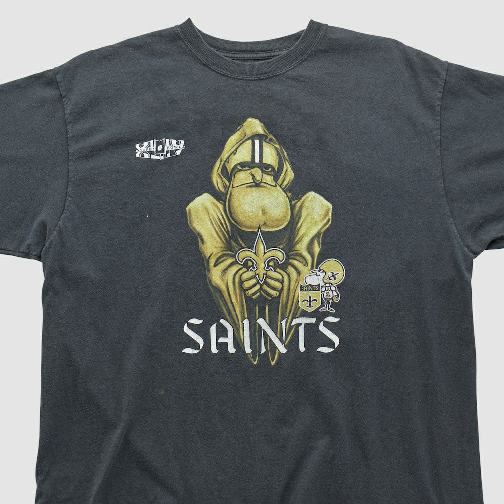 New Orleans Saints Reebok 2010 T-shirt - Black Vintage - Fanatics