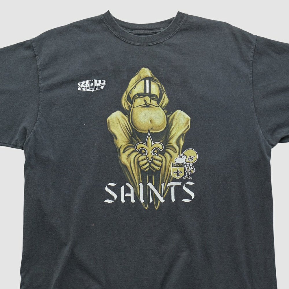 New Orleans Saints Reebok 2010 T-shirt - Black Vintage - Fanatics