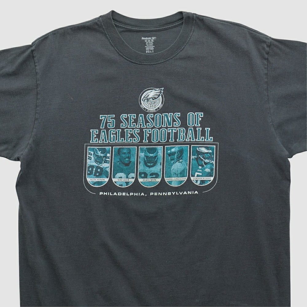 Philadelphia Eagles Reebok 2007 T-shirt - Black Vintage - Fanatics
