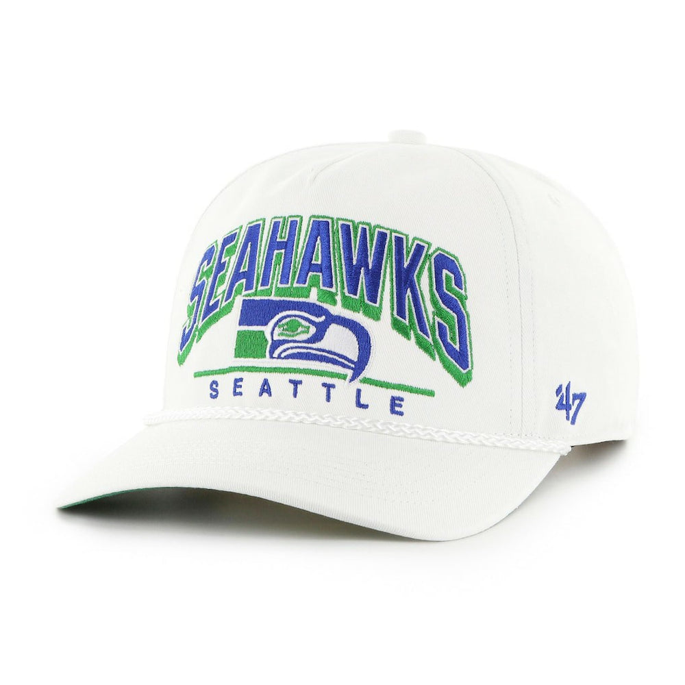 Seattle Seahawks '47 Coltrane Throwback Rope Hitch Adjustable Hat - White - 47 brand