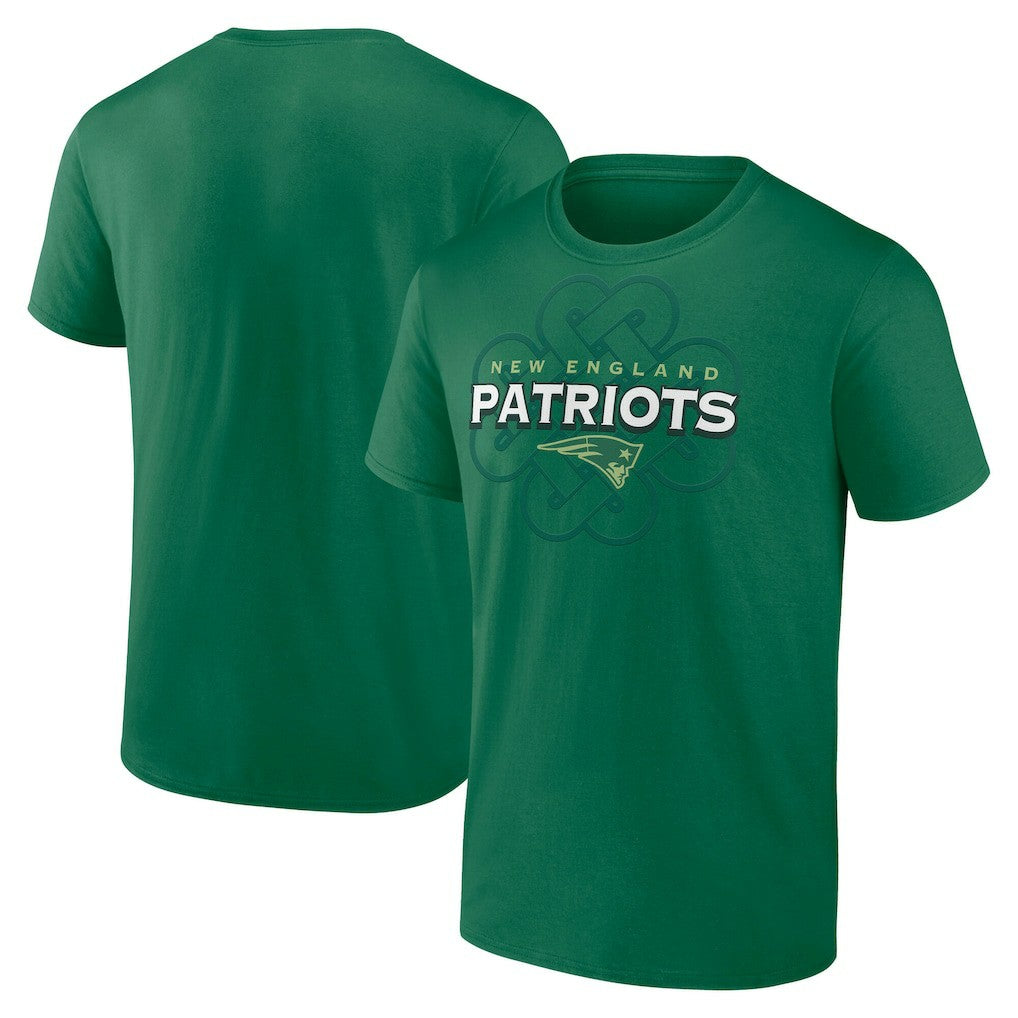 New England Patriots Celtic Luck T-Shirt - Green - NFL