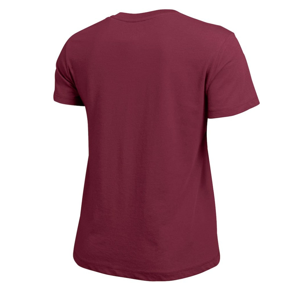 Colorado Avalanche Champion Women's Wordmark Lockup T-Shirt - Burgundy | NHL Lifestyle