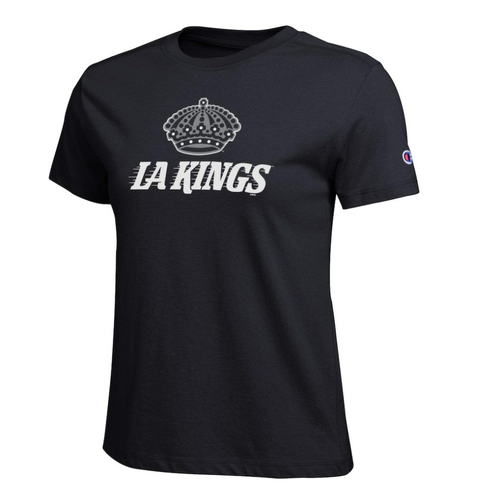 Los Angeles Kings Champion Women's Wordmark Lockup T-Shirt - Black | NHL sale