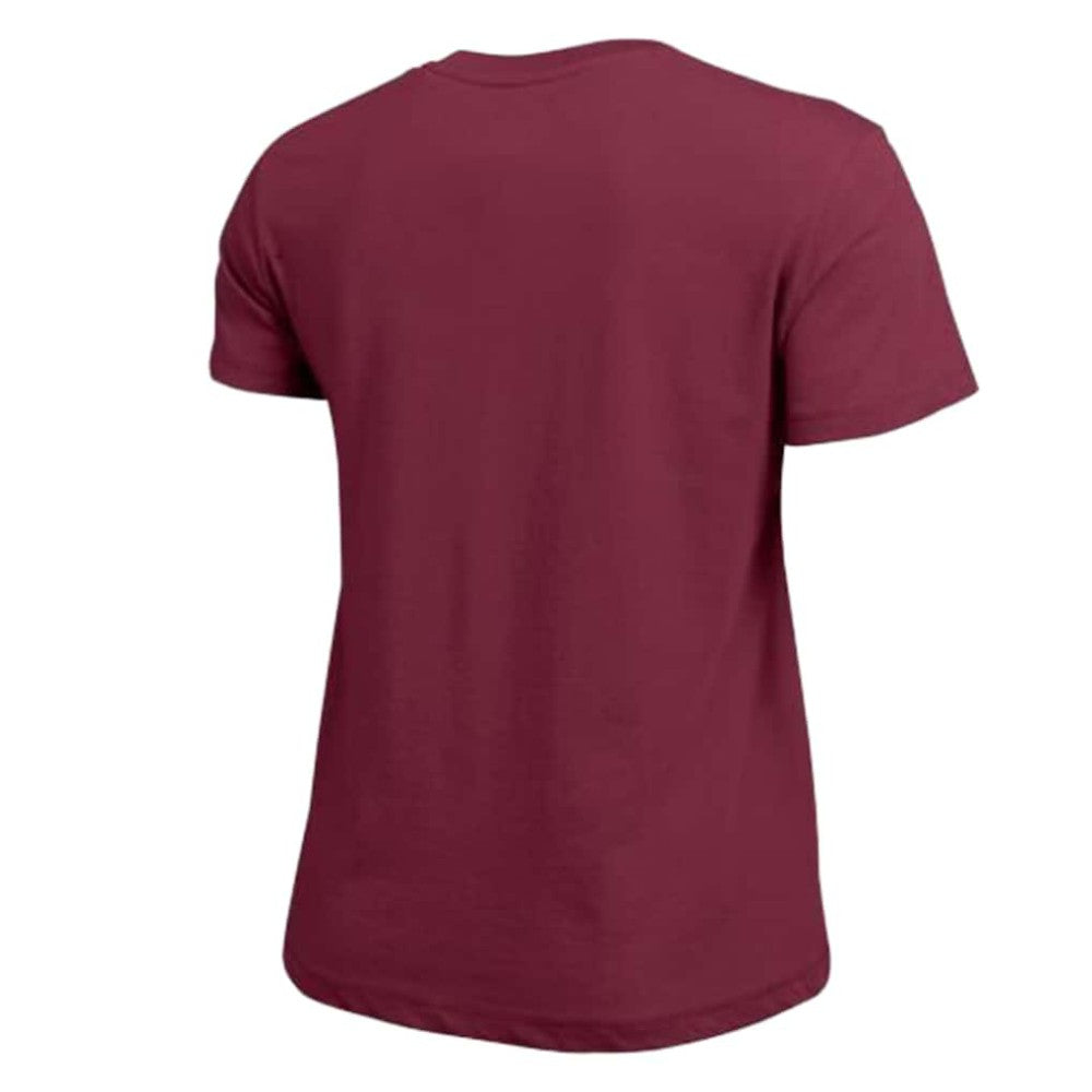 Colorado Avalanche Champion Women's Arch Mascot Logo T-Shirt - Burgundy | NHL Clearance