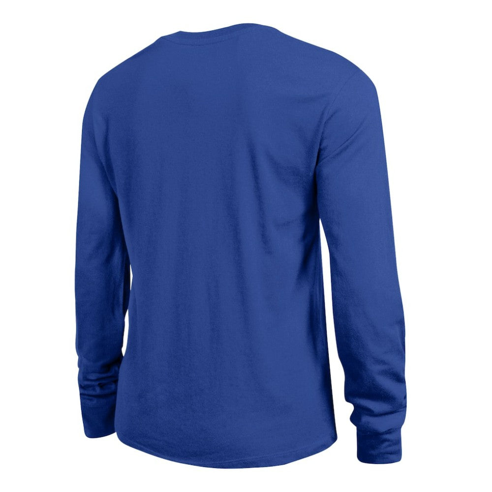 New York Islanders Champion Women's Wordmark Lockup Long Sleeve T-Shirt - Royal | NHL near me