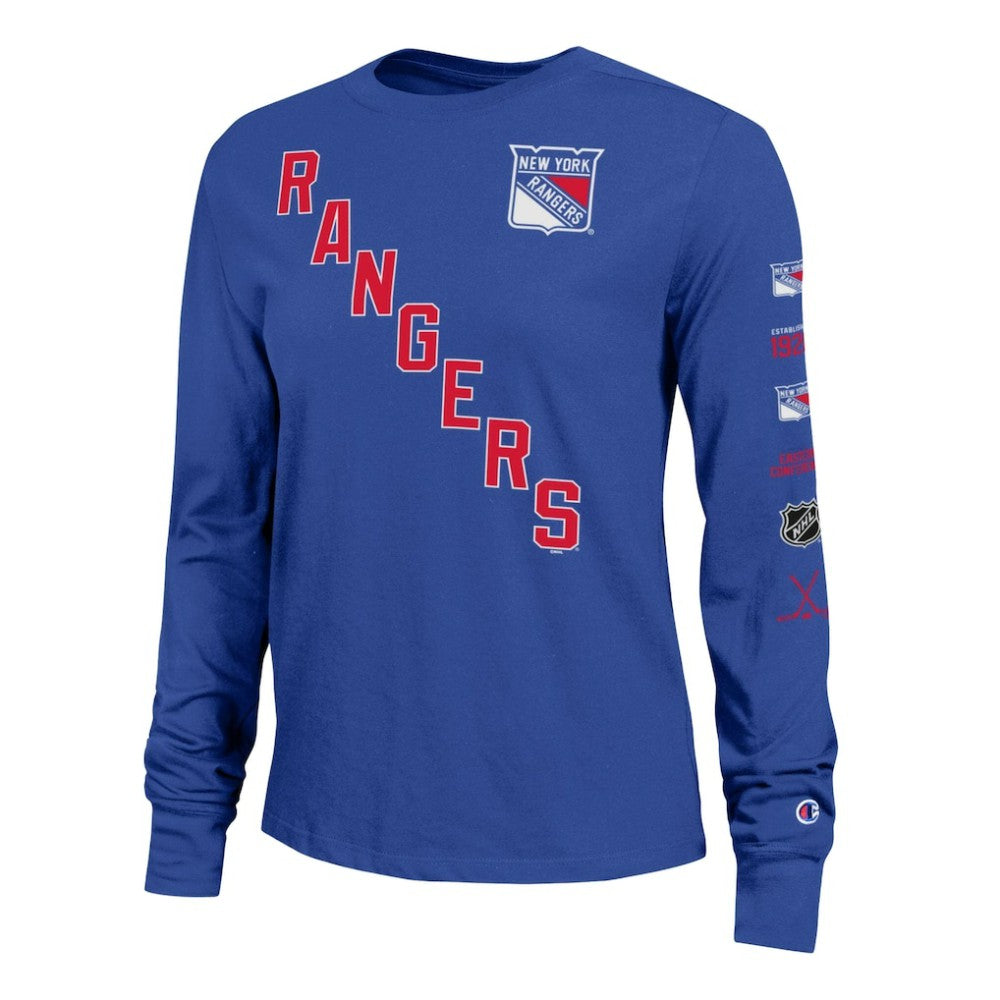 New York Rangers Champion Women's 2-Hit Long Sleeve T-Shirt - Royal | NHL discount