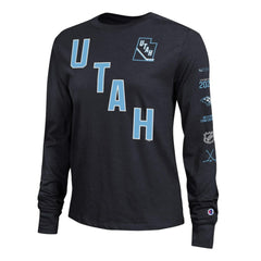 Utah Mammoth Champion Women's 2-Hit Long Sleeve T-Shirt - Black | NHL on sale